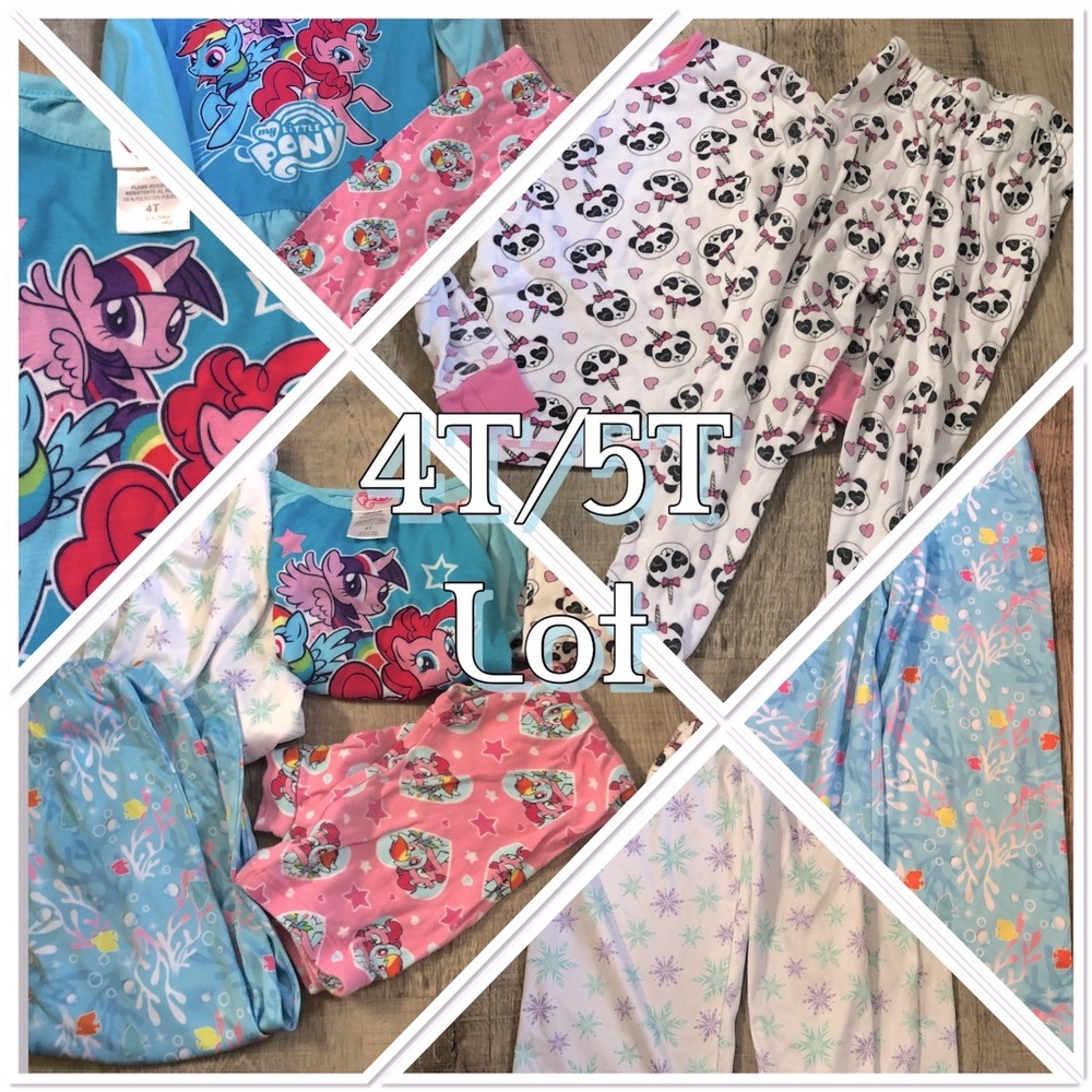 Girls 4T/5T pajama lot bundle